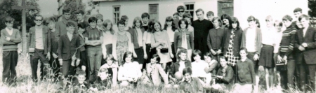 1970 Uroczyste zakończenie szkoły klas VIII w Zbereżu